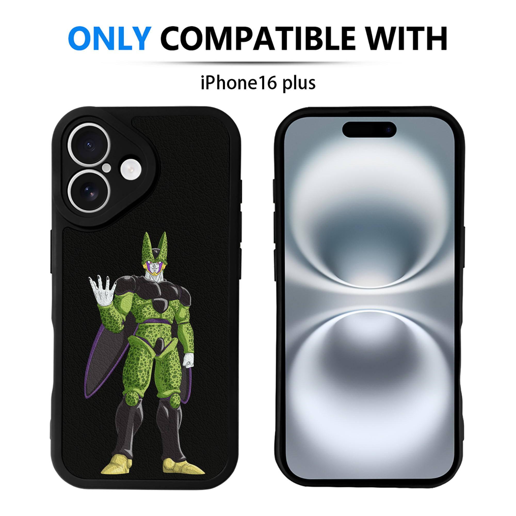 （画像用） ドラゴンボール セル DRAGON BALL Cell 【iPhone 16シリーズ対応】シリコンスマホケース（レザー調） 材質：シリコン